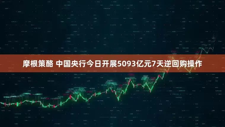 摩根策酪 中国央行今日开展5093亿元7天逆回购操作