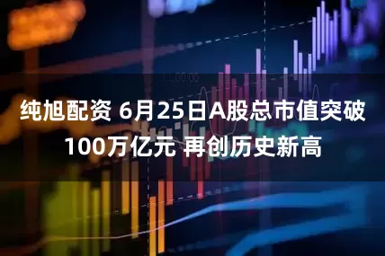 纯旭配资 6月25日A股总市值突破100万亿元 再创历史新高